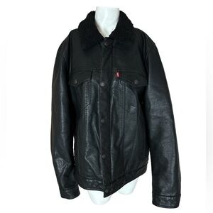Levi's Men's Faux Leather Classic Trucker Jacket